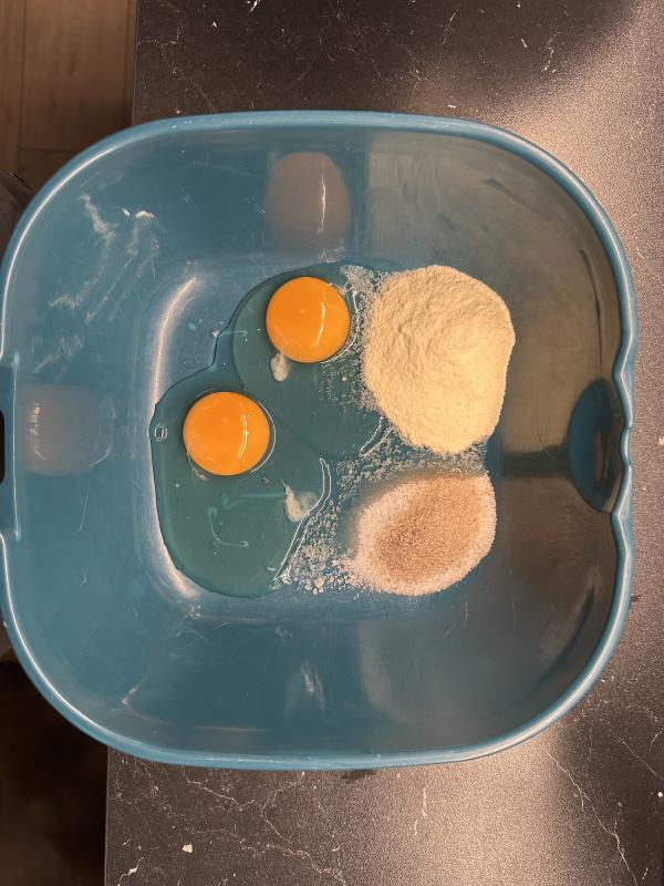 eggs, salt, vanilla sugar